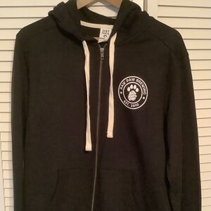 Paw Paw Brewing Company by District Black Full Zip Hoodie Size M